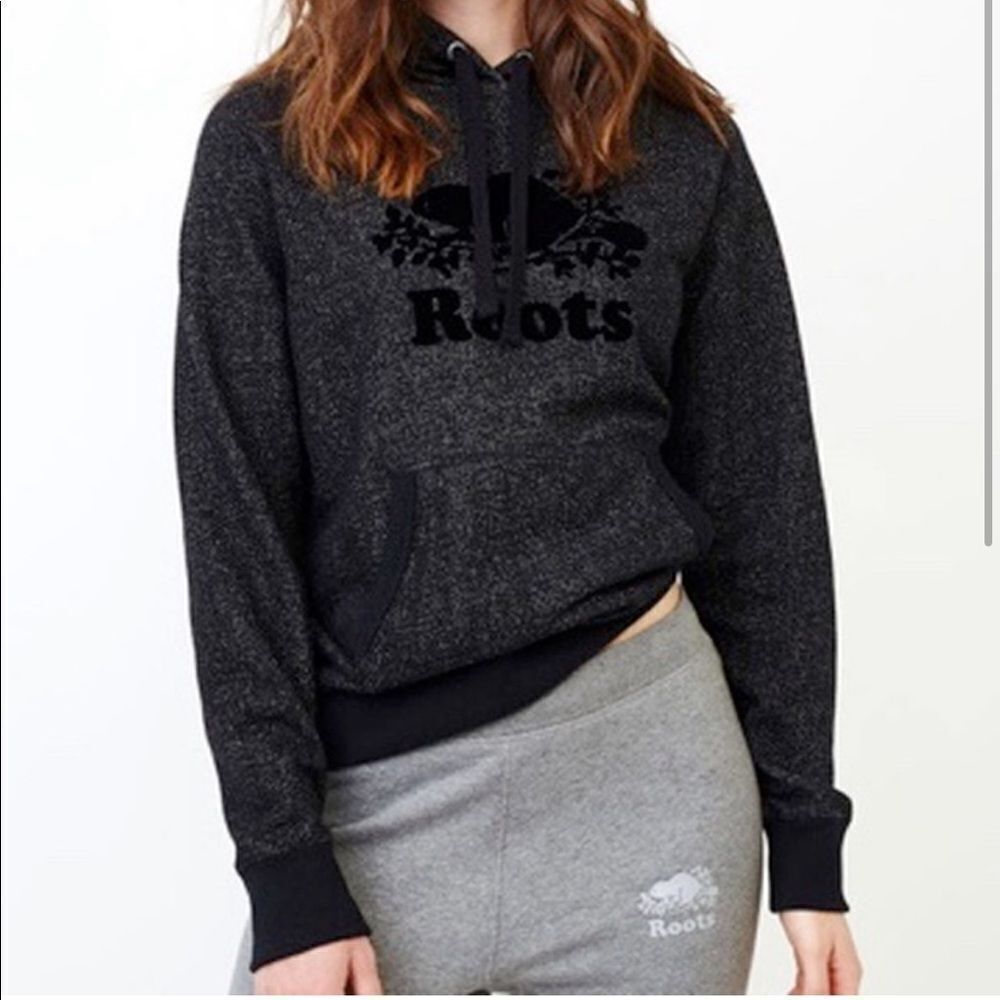 Roots original Kanga hoodie black pepper medium